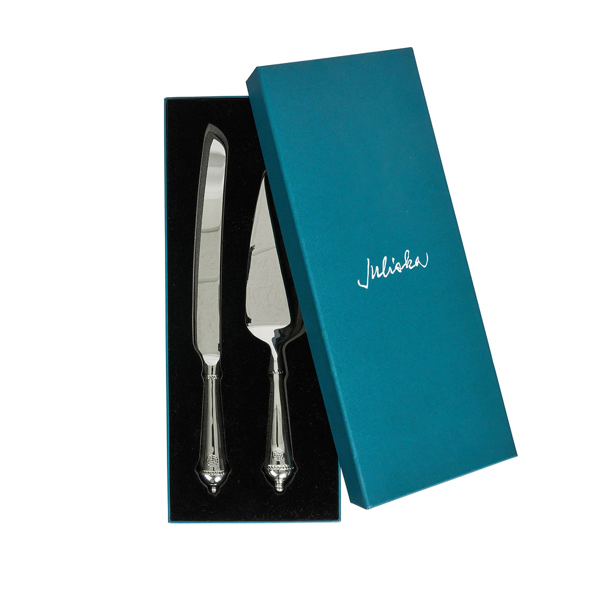 Berry & Thread Cake Knife and Server in Polished – Set of 2
