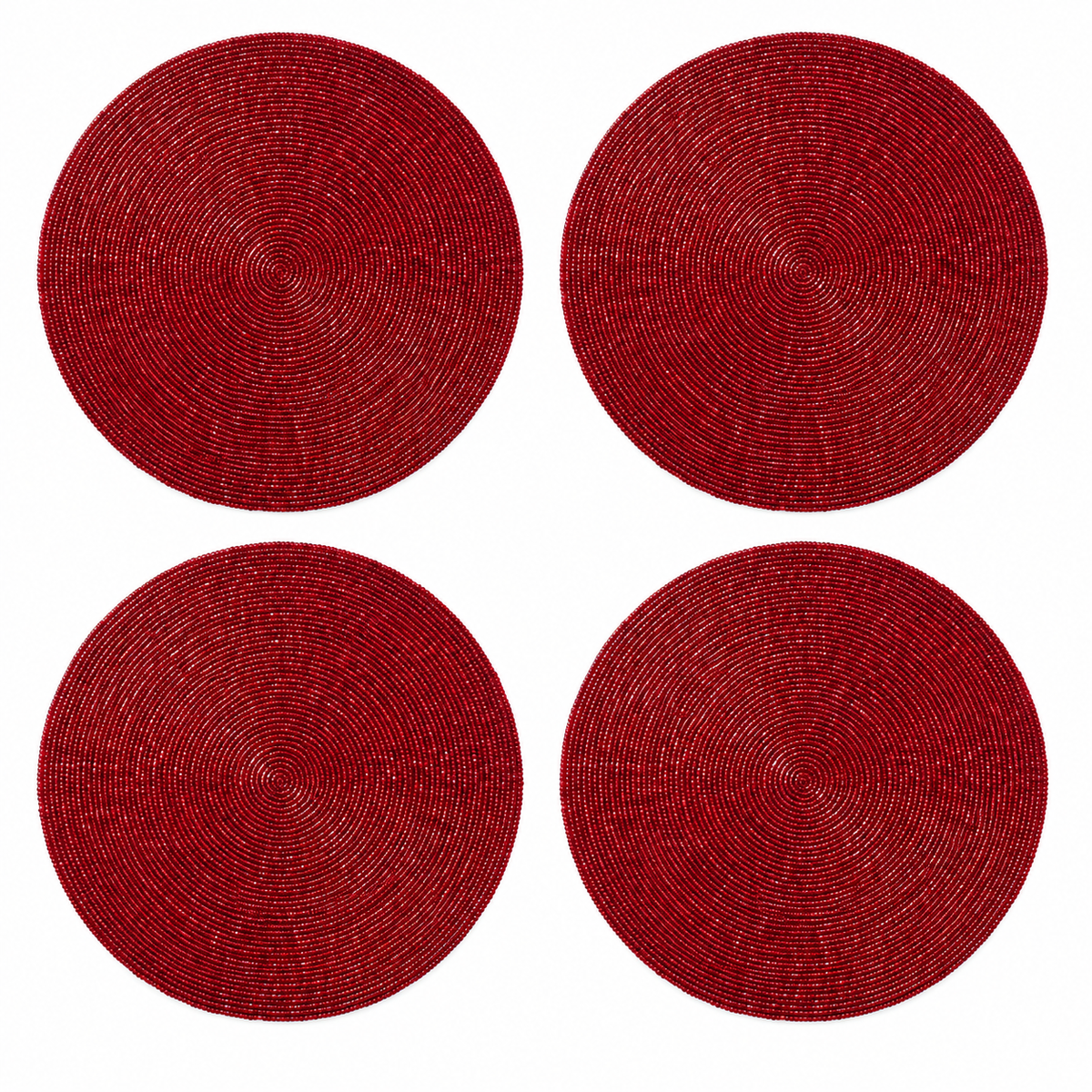 Confetti Placemat in Red - Set of 4