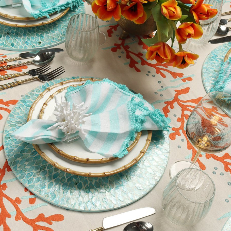 Marquis Placemat Seafoam - Set of 4