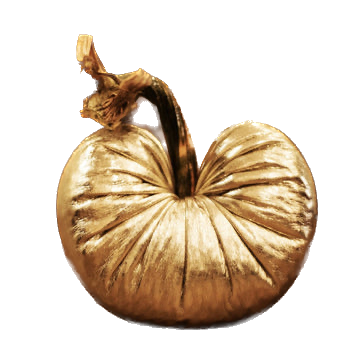 Plush Pumpkin Lambskin Heart of Gold
