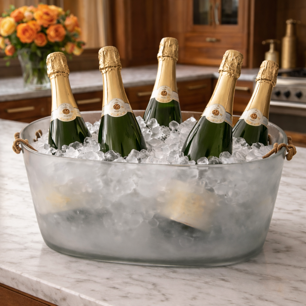 Cuadrado Large Champagne Bucket - Fog