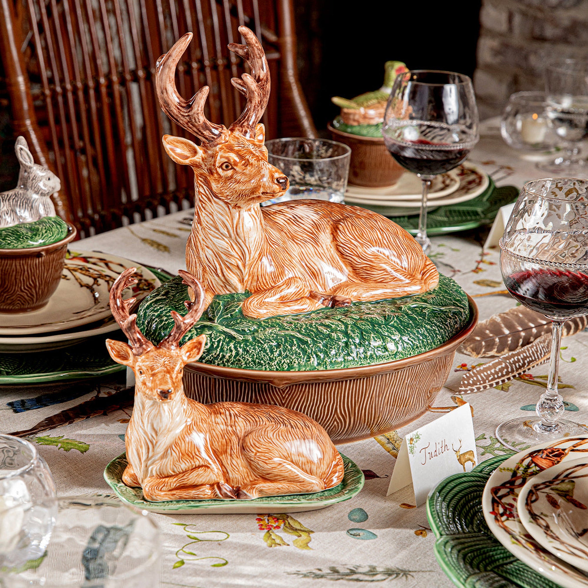 Forest Walk Stag Baker with Lid