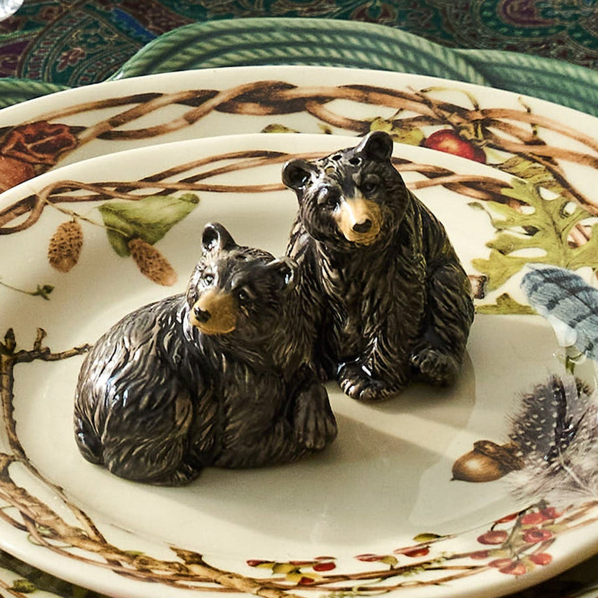 Clever Creatures Black Bear Salt and Pepper Shakers - 2-Piece Set