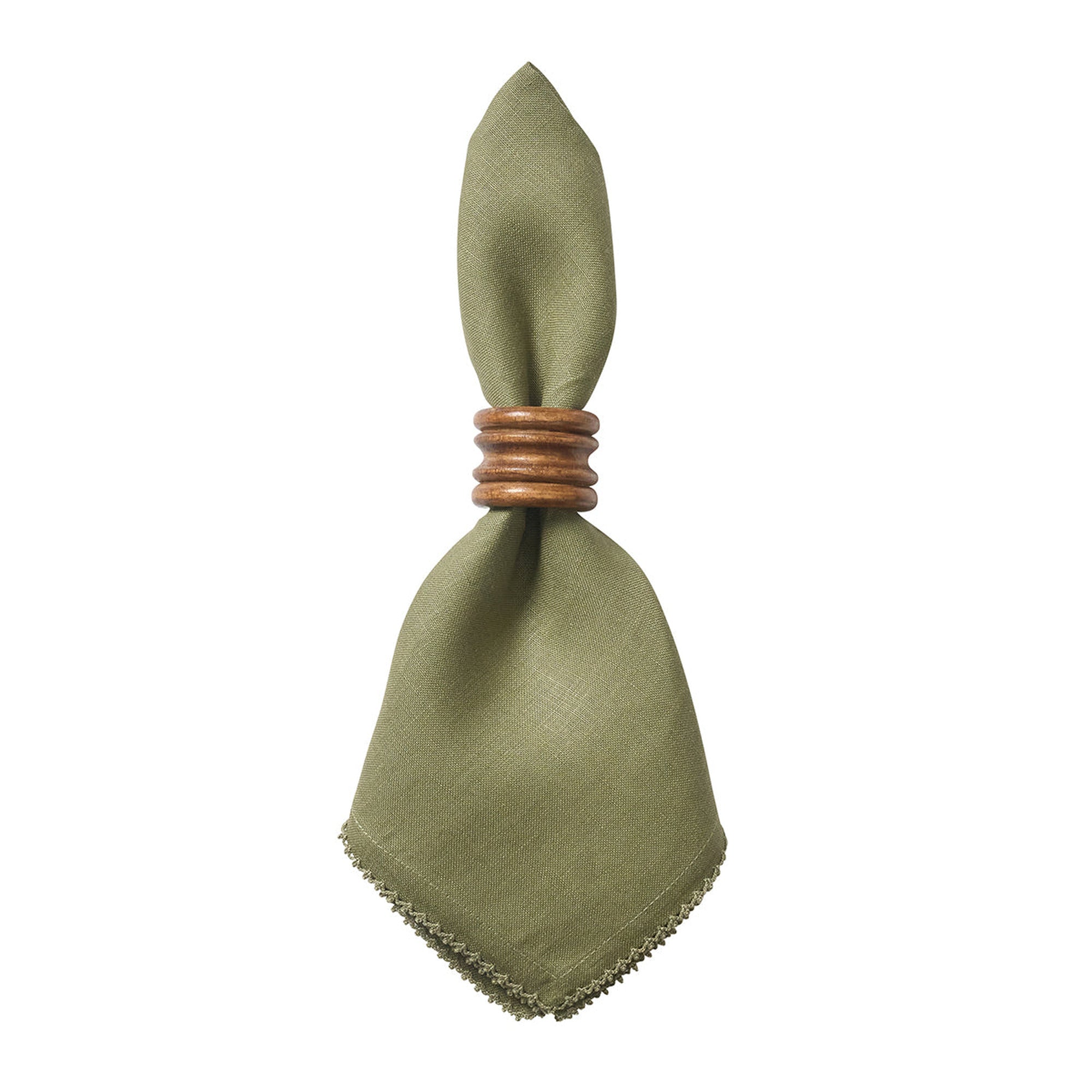 Berry Scallop Napkins in Sage - Set of 4