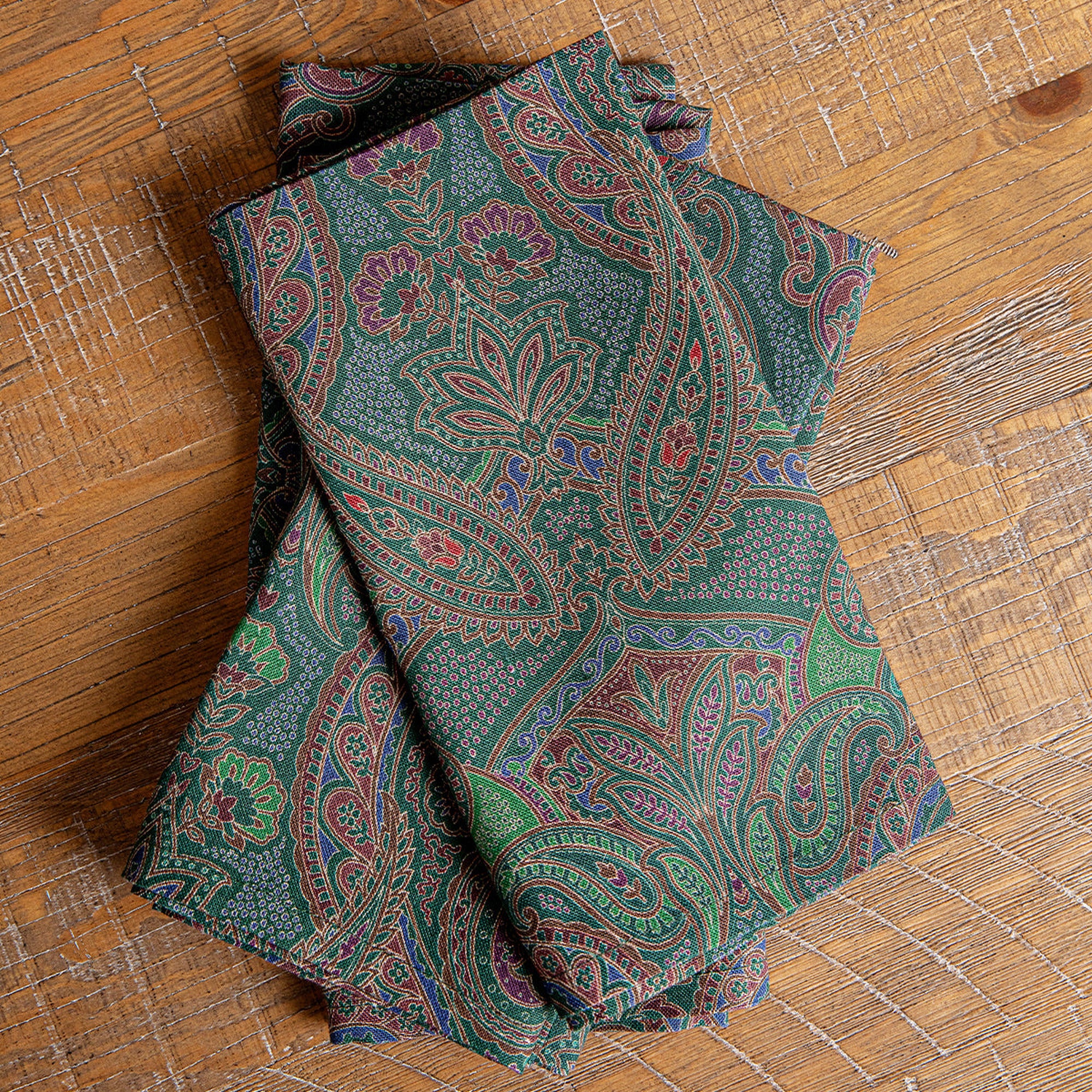 Paisley Napkins in Evergreen - Set of 4