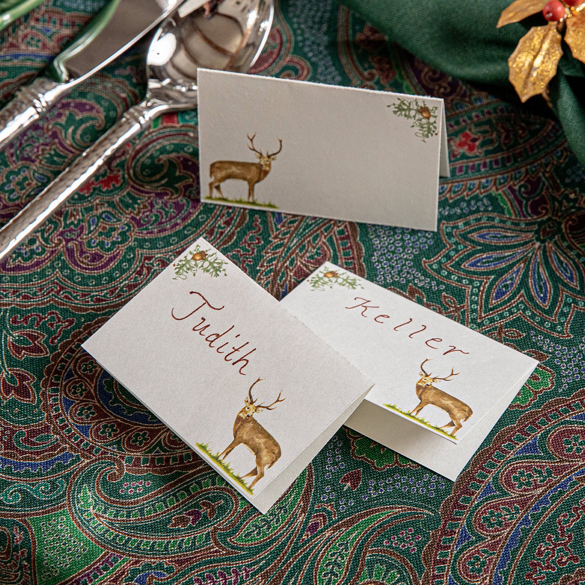 Forest Walk Stag Place Card - Set of 12