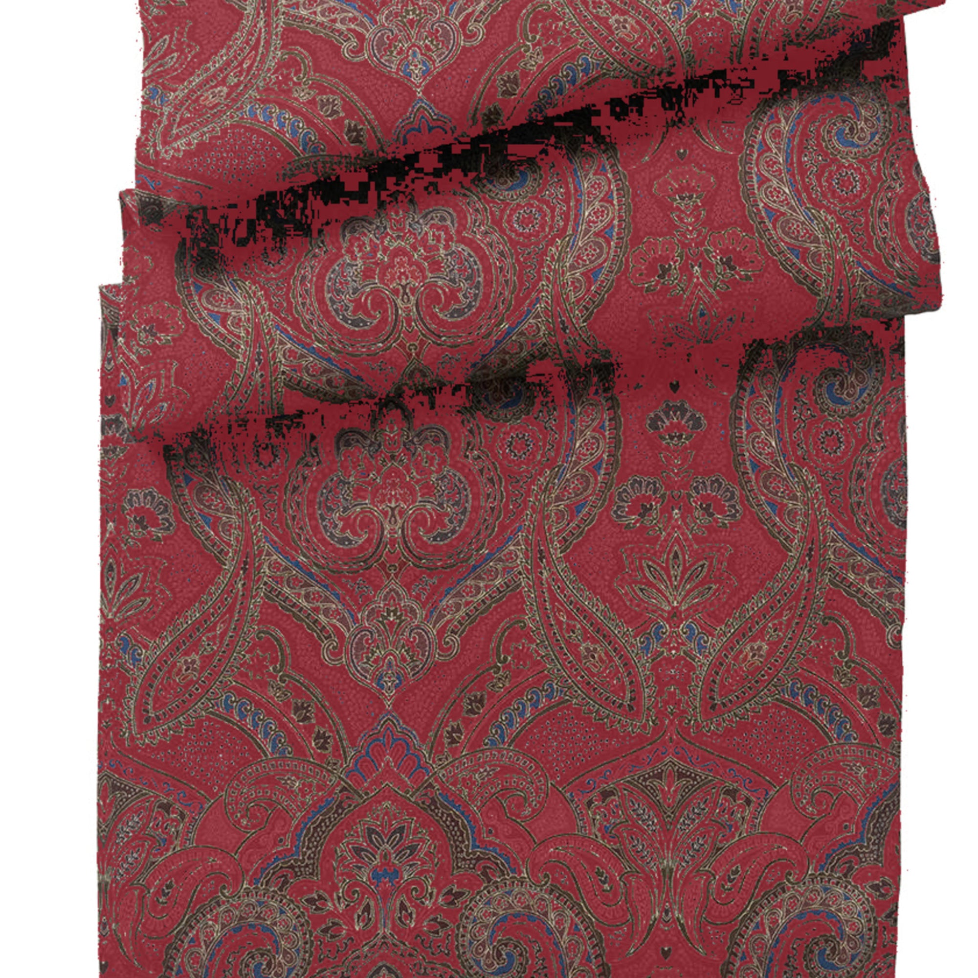 Paisley 18" x 90" Table Runner in Red
