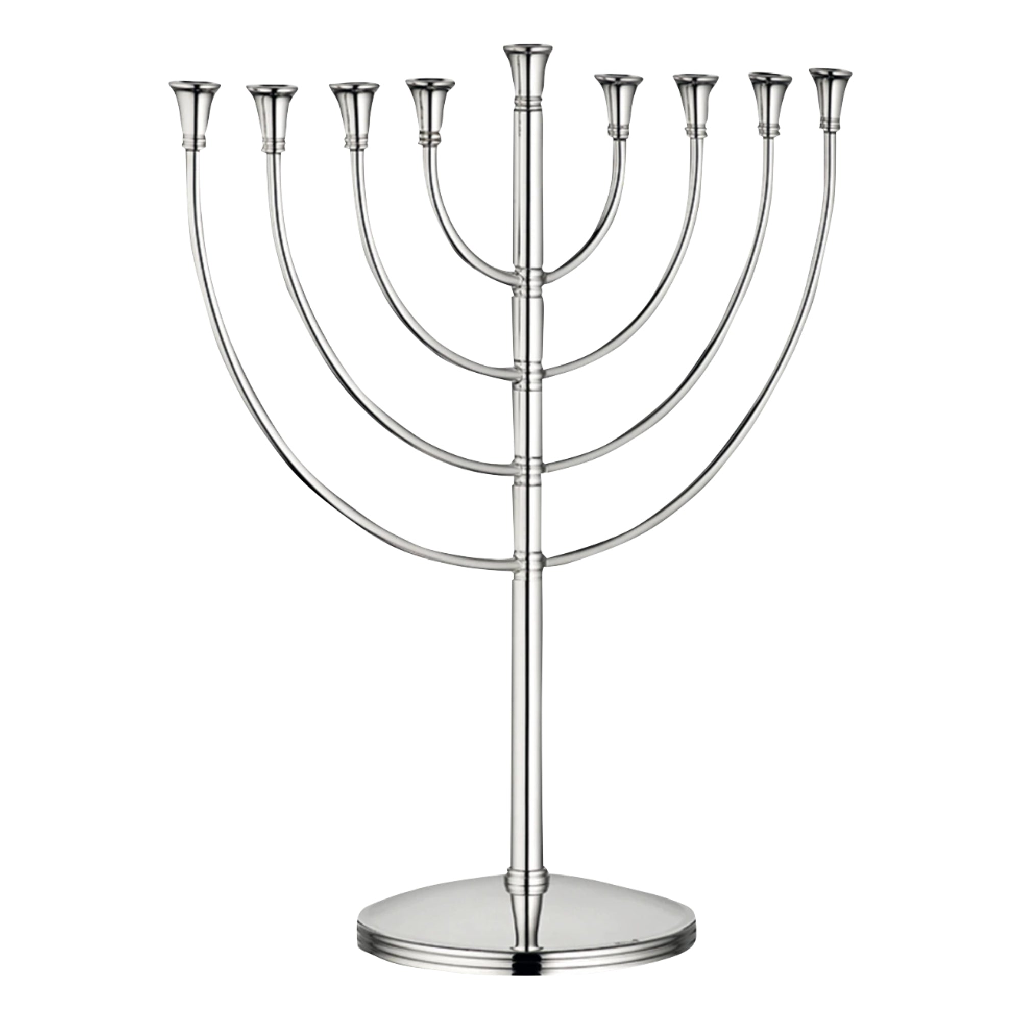 Judaique Silver-Plated Hanukkah Menorah