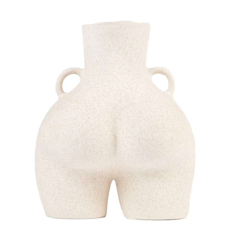 Love Handles Vase (Speckled Beige)