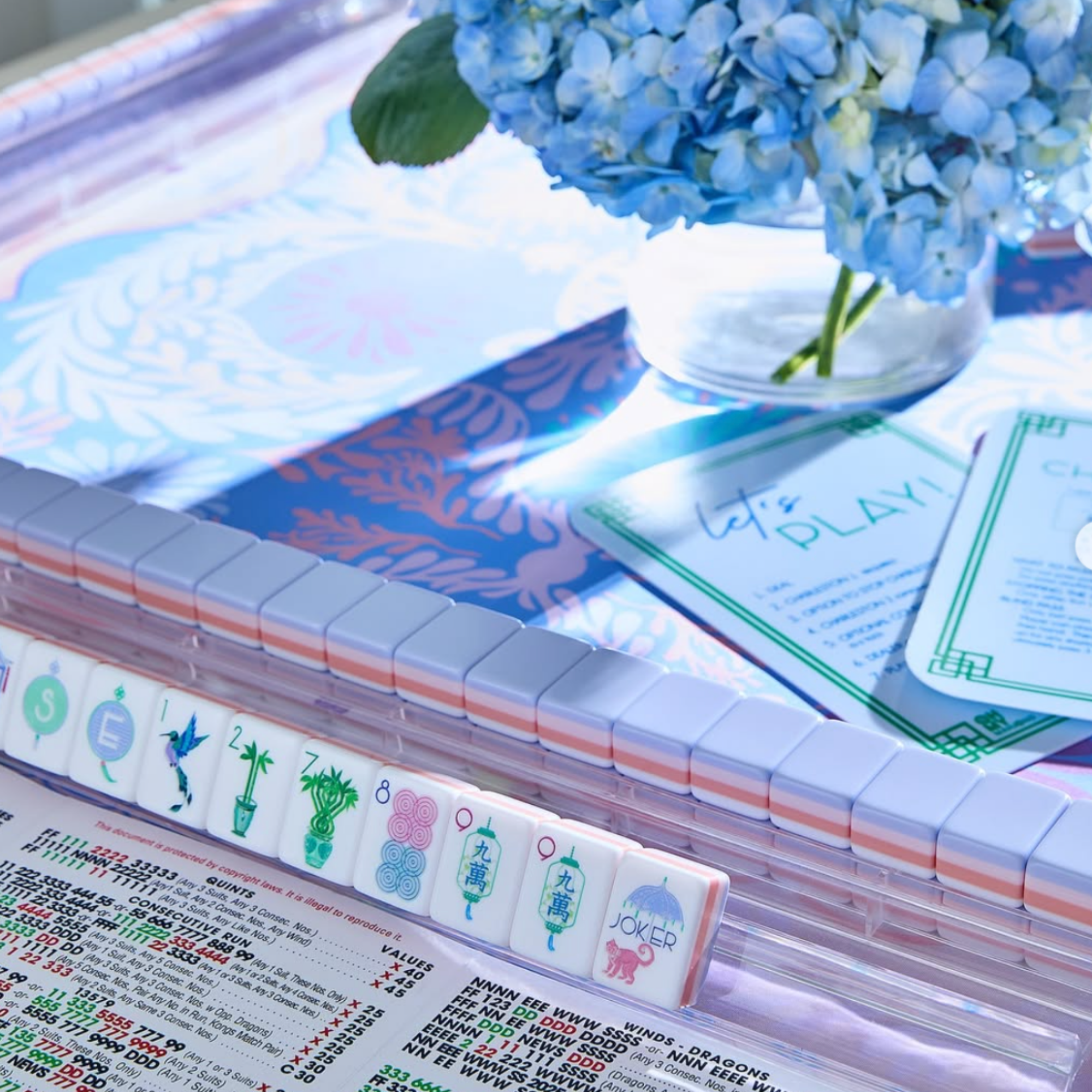 Mahjong Rack and Pusher Set