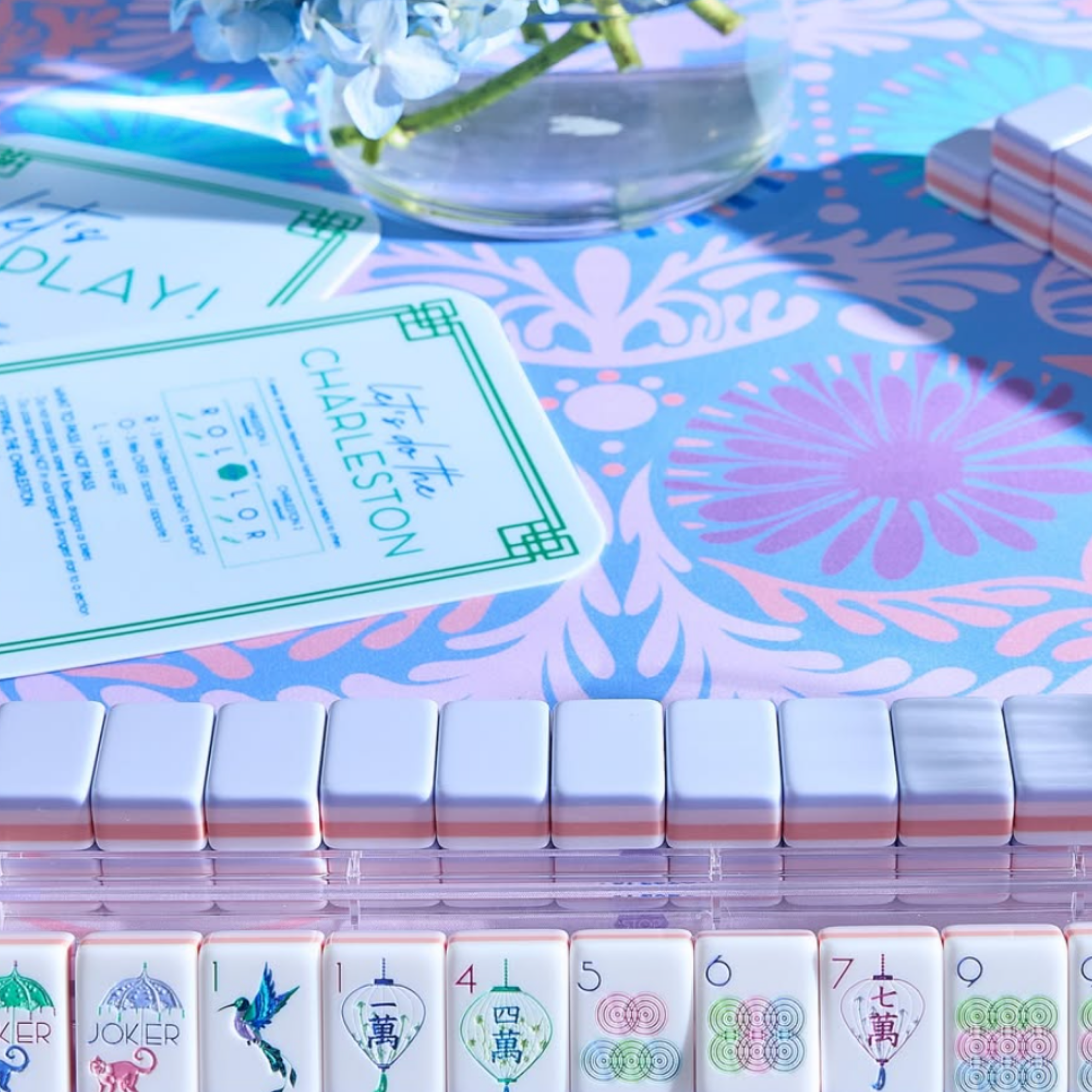 Mahjong Rack and Pusher Set
