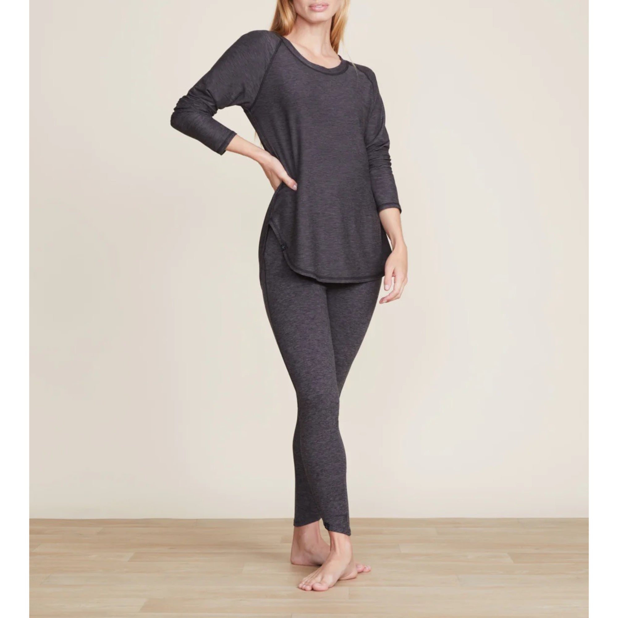 Malibu Collection Butterchic Knit Heavy Fold Over Legging