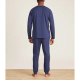 Malibu Collection Men's Pima Jersey Long Sleeve Henley