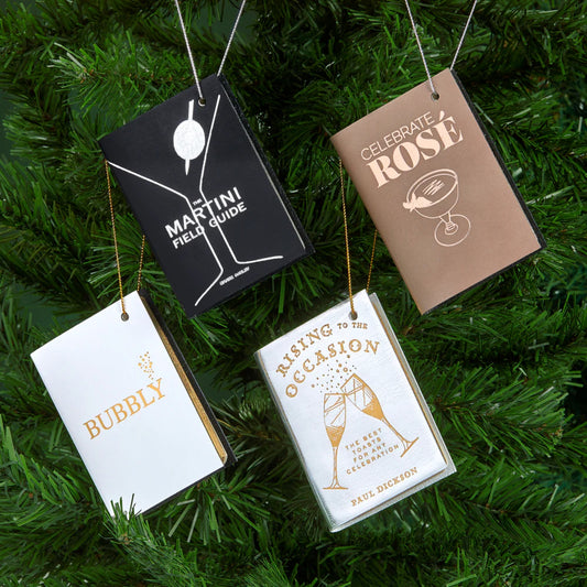 Mini Leather Ornaments: Holiday Cheer - Set of 4