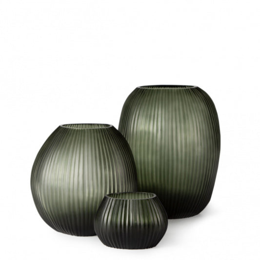 Nagaa Vase - Light Steel Grey / Black Steel Grey