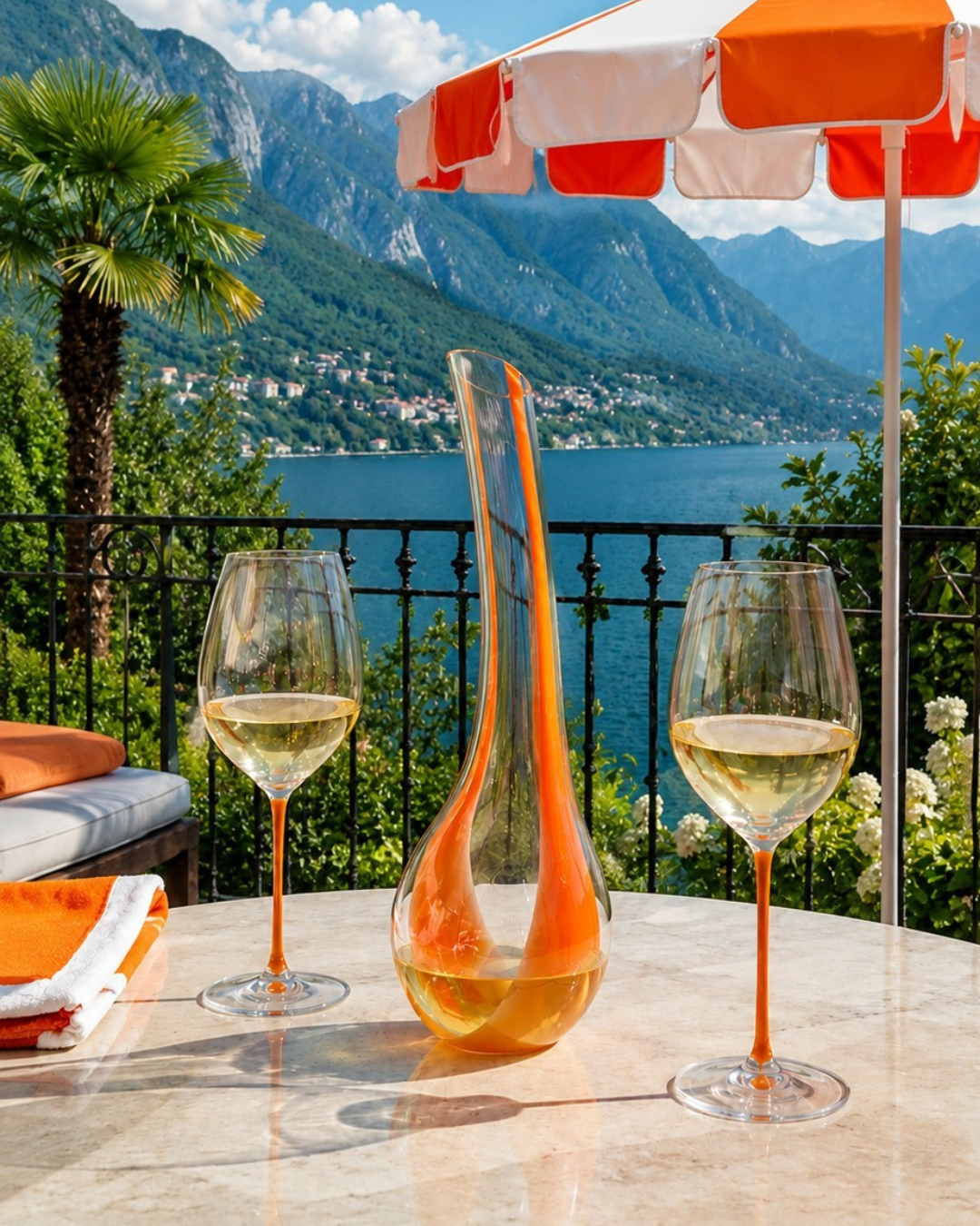 Cornetto Arancio Decanter in Orange