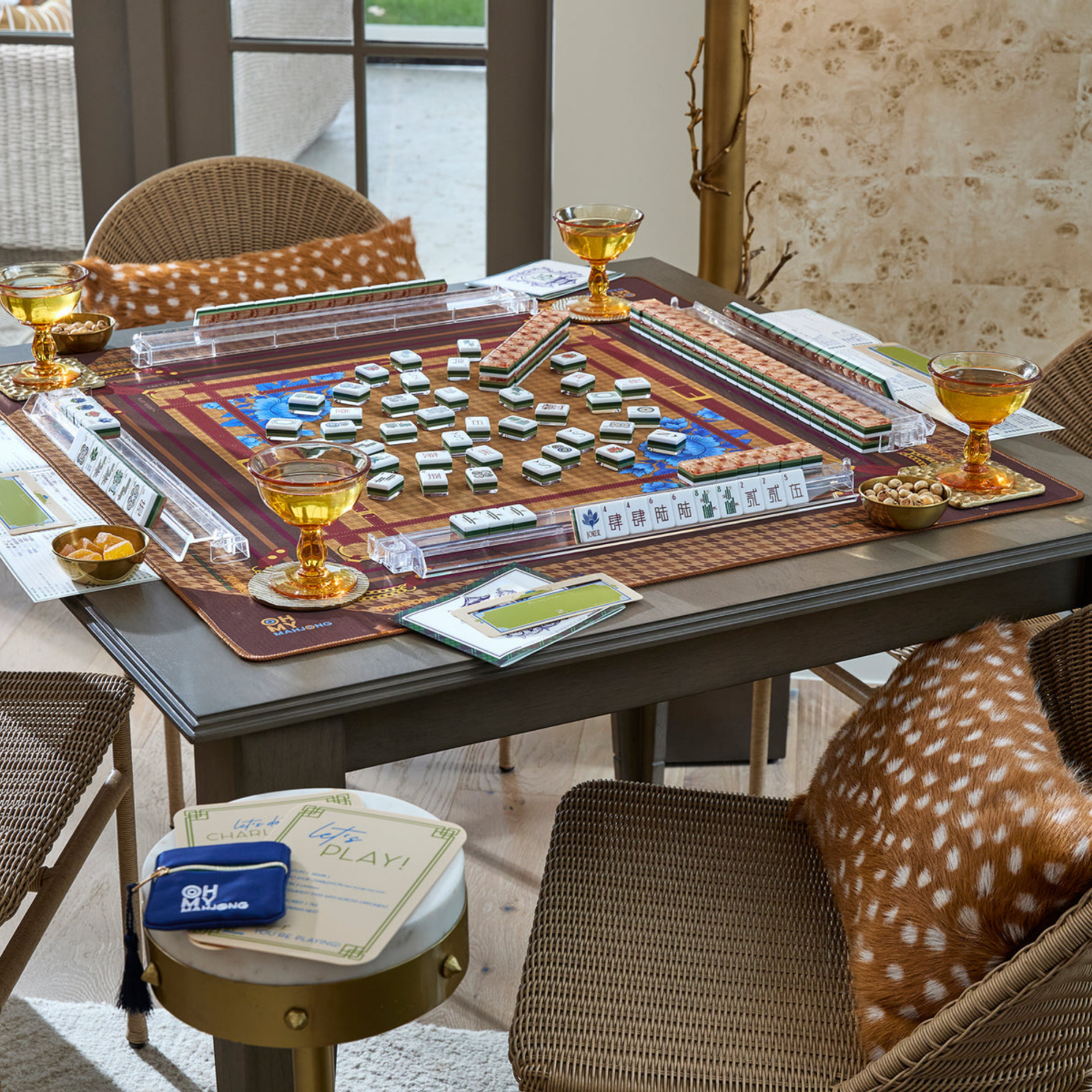 Palomino Mahjong Mat in Tube