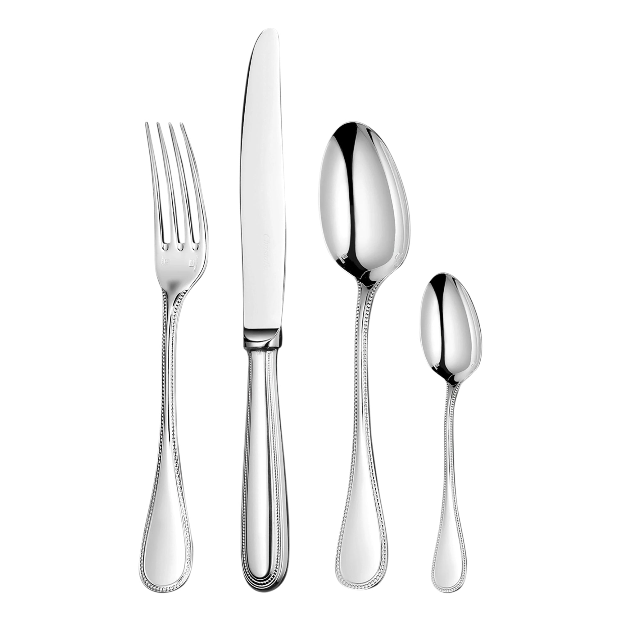 Perles 24-Piece Stainless Steel Flatware Set with Chest