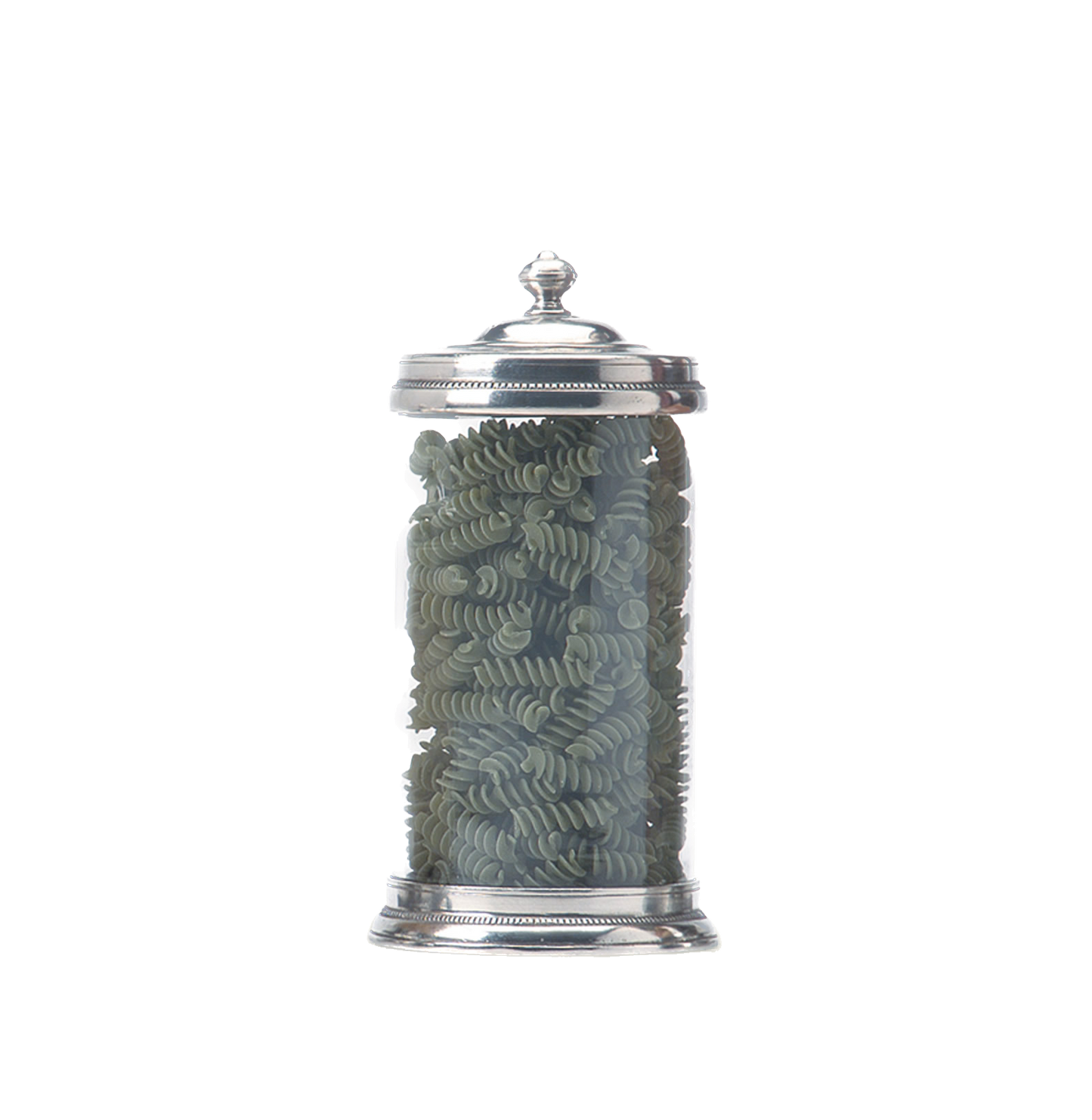 Pewter Large Glass Canister