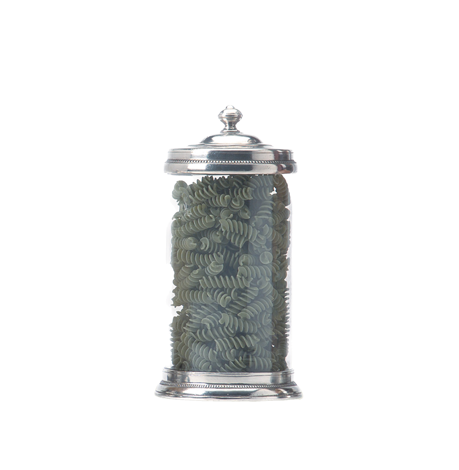 Pewter Large Glass Canister