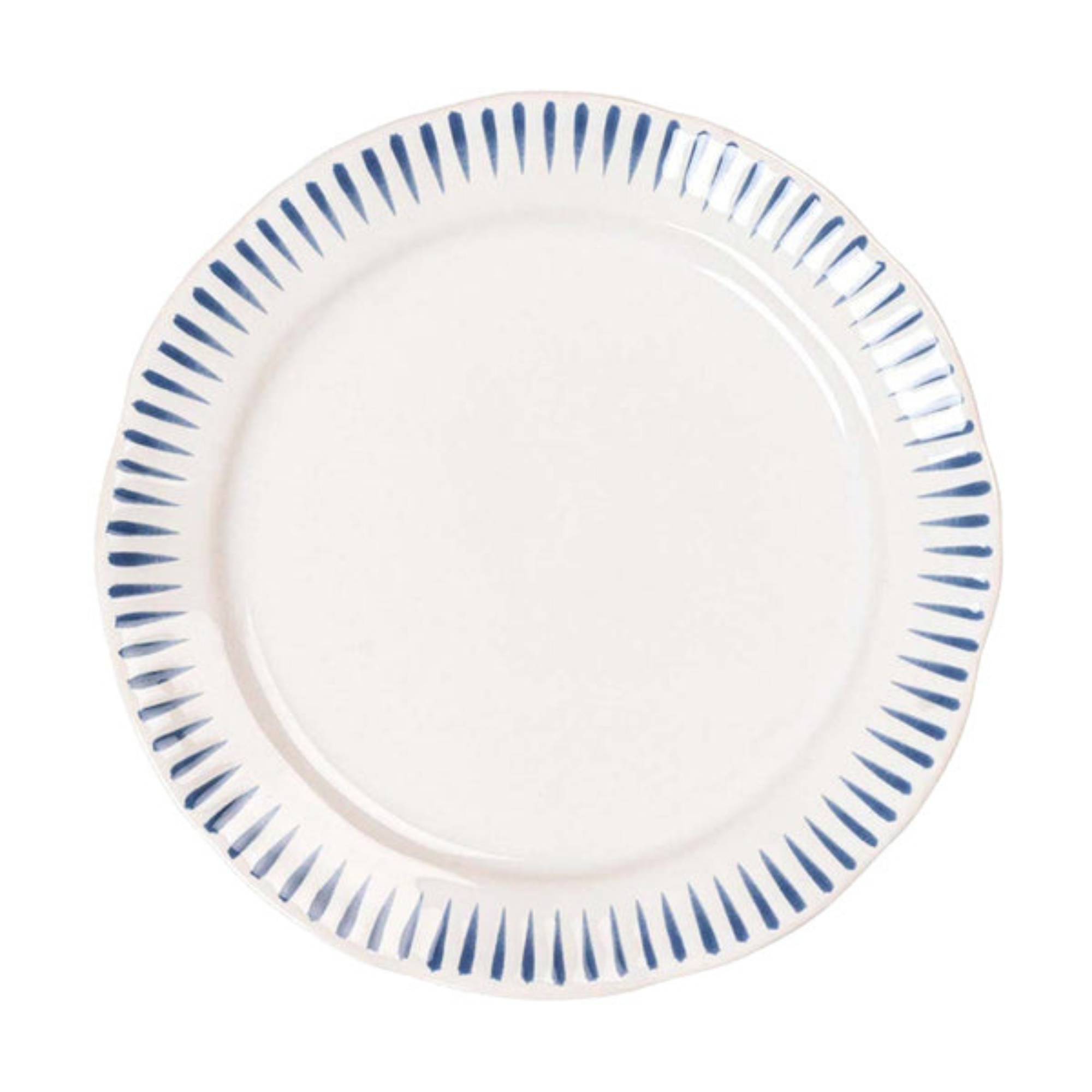 #piece_Dessert/ Salad Plate | Sitio Stripe Delft Blue Dinnerware Collection - Set of 4