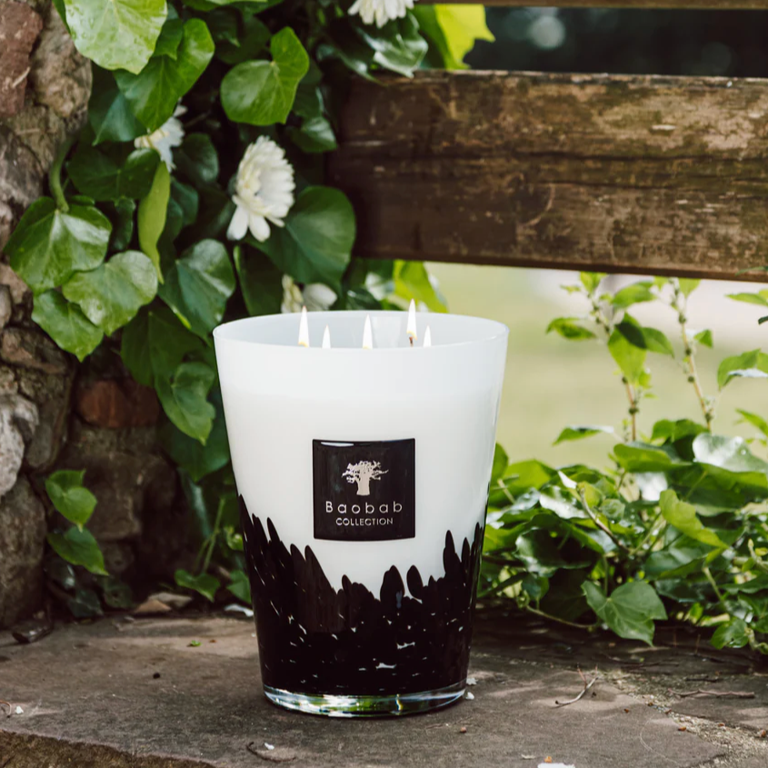 Feathers Black Scented Candle