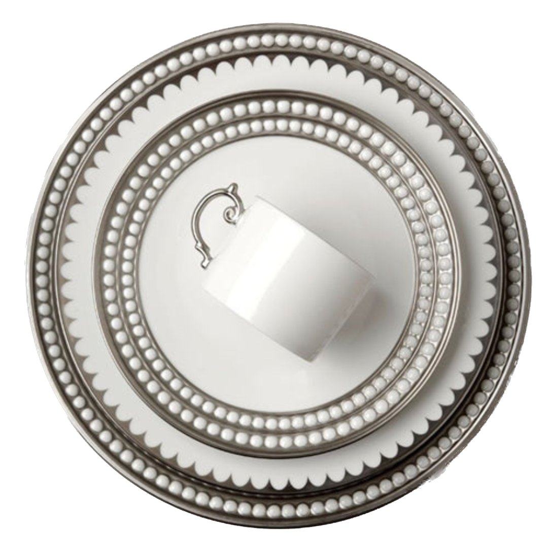 Platinum Perlee Dinnerware Collection