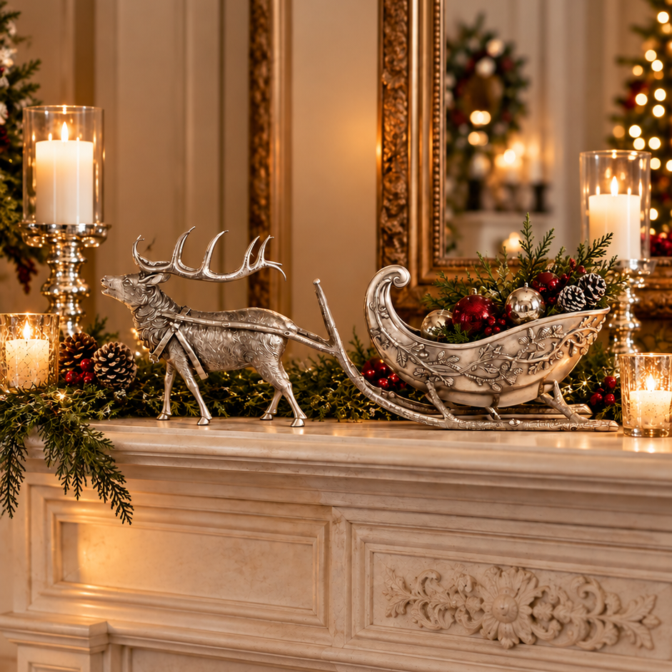 Reindeer Sleigh Centerpiece