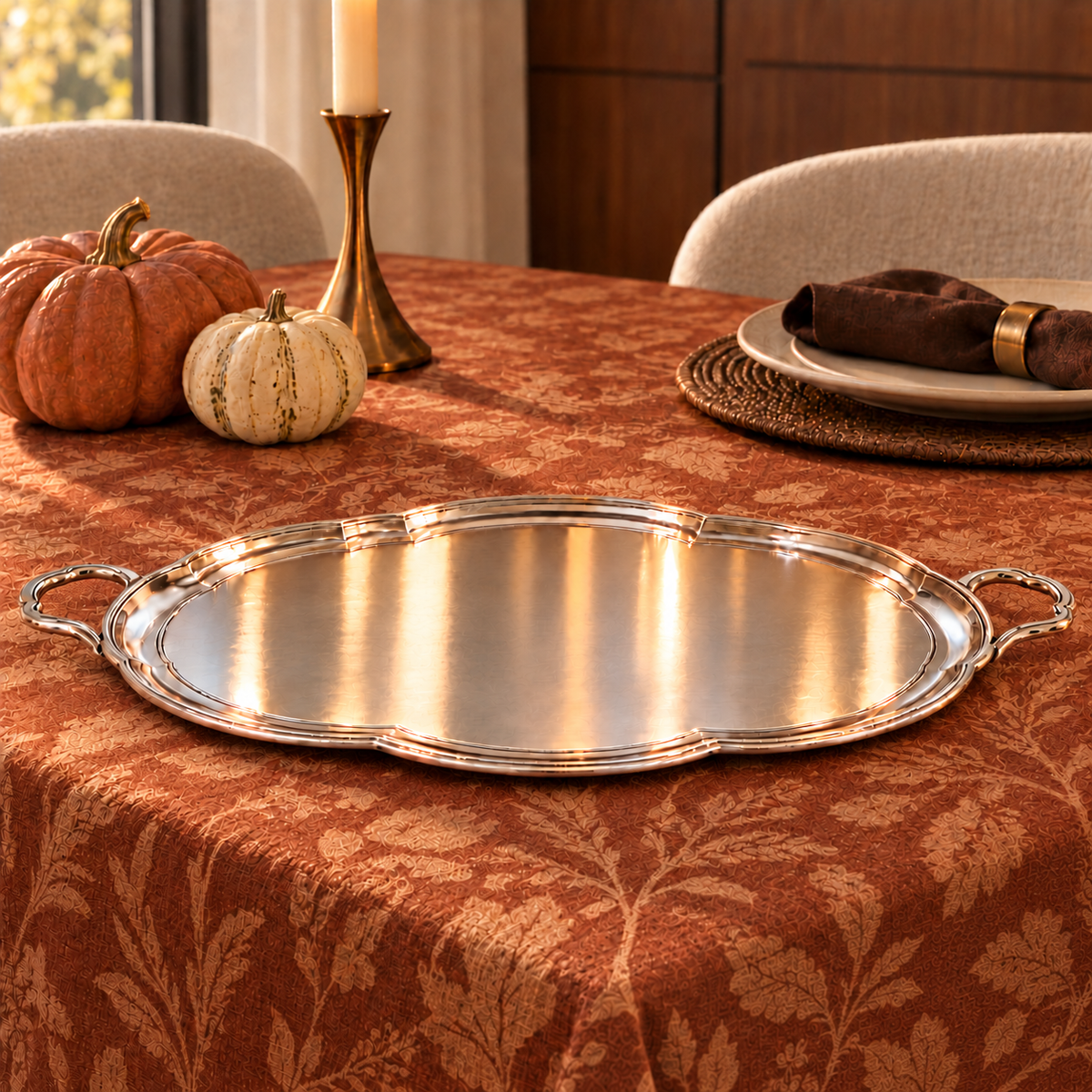 Small Britannia Tray with Handles