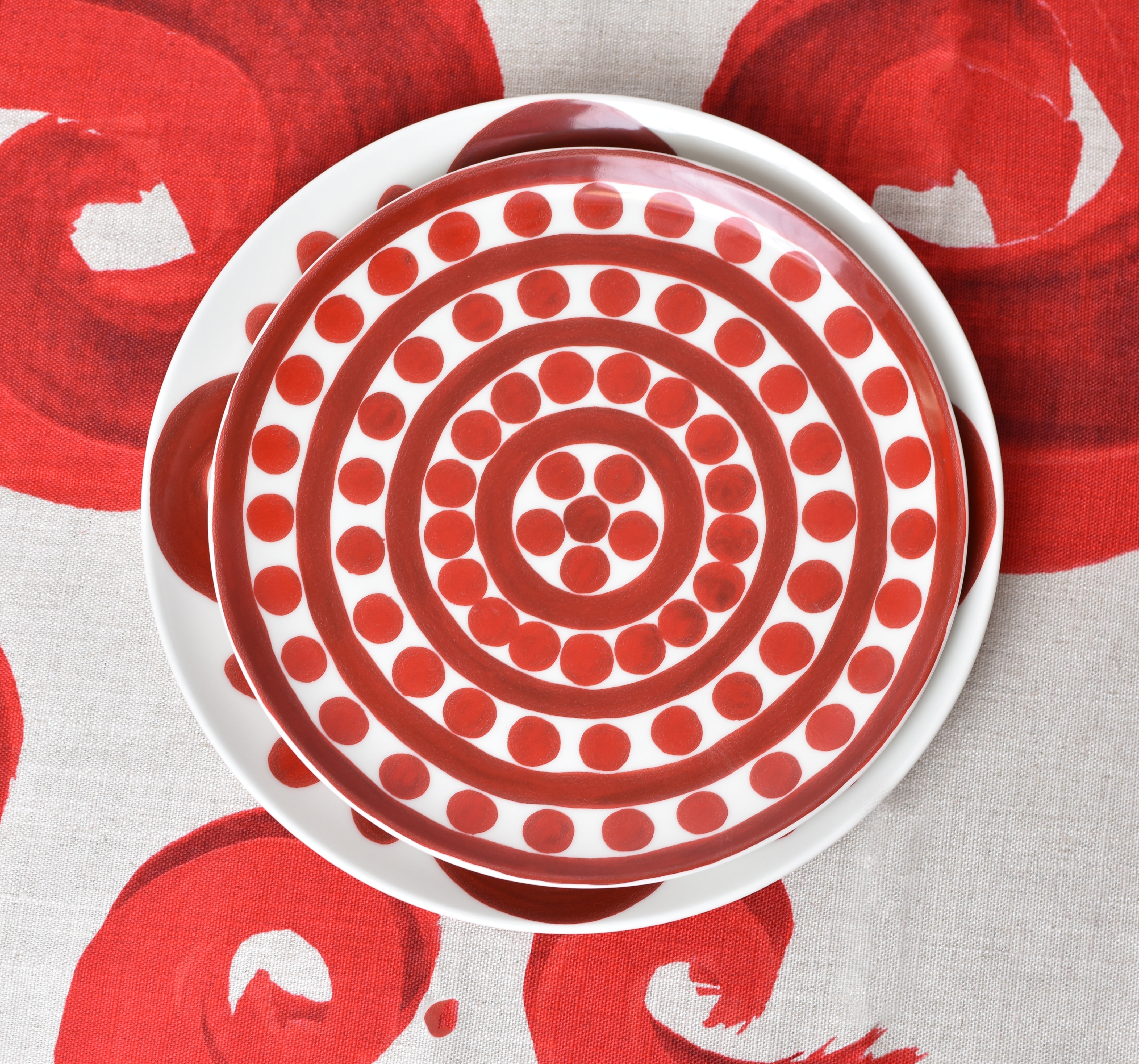 Symi Red Dinner Plate