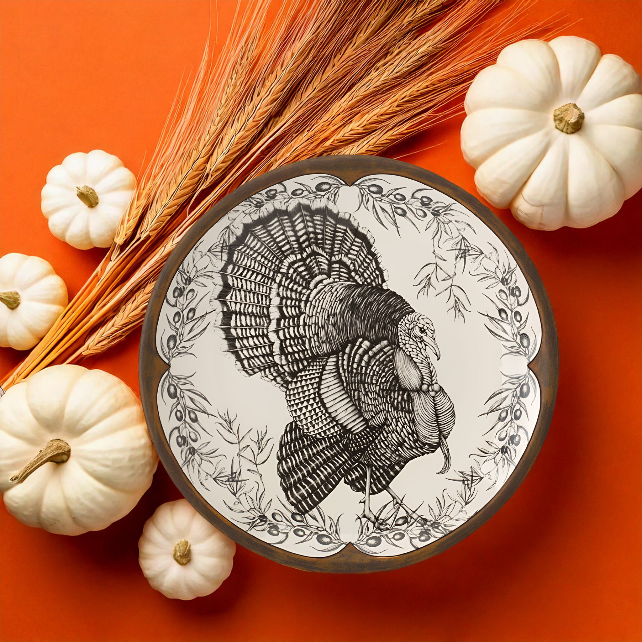 Turkey Round Platter