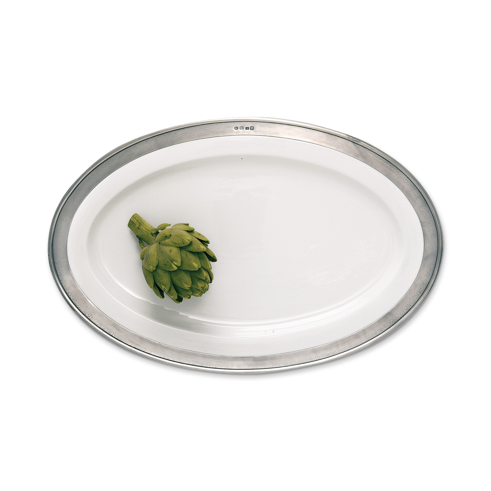 Pewter Large Convivio Oval Serving Platter