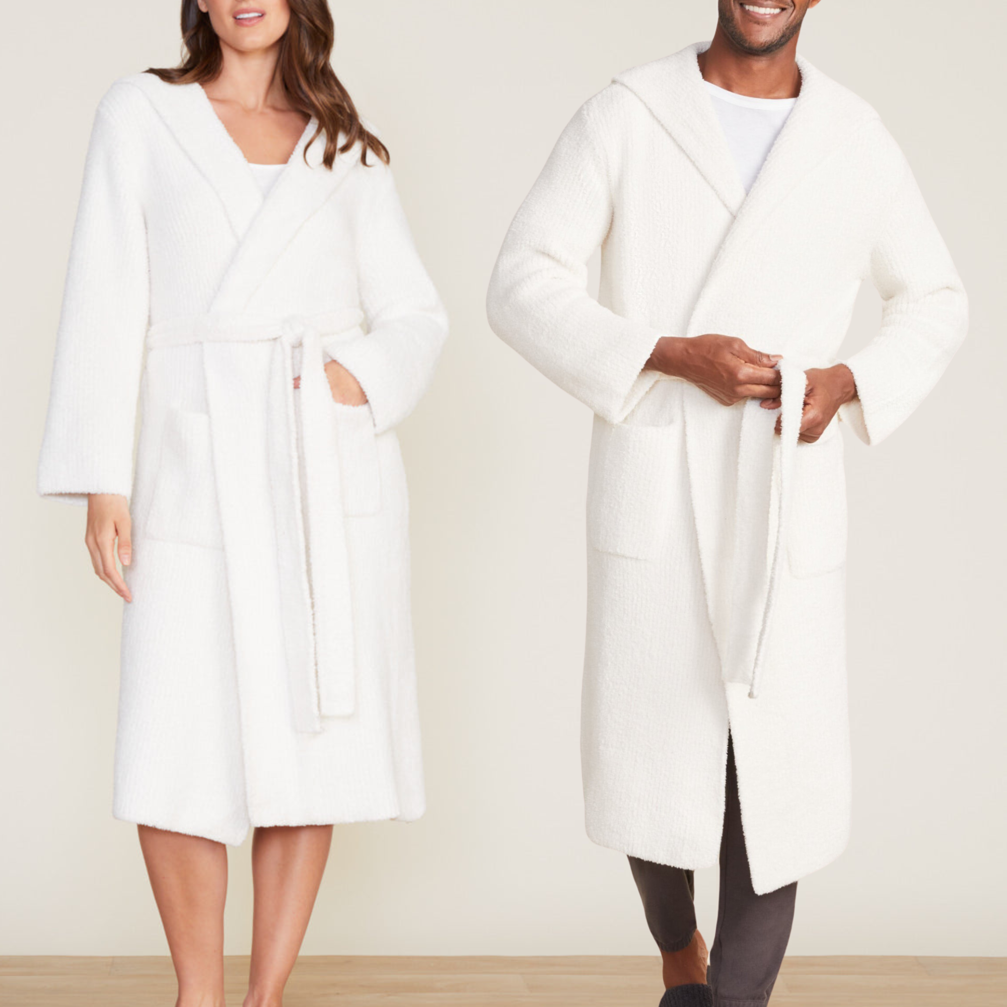 CozyChic Ribbed Hooded Robe