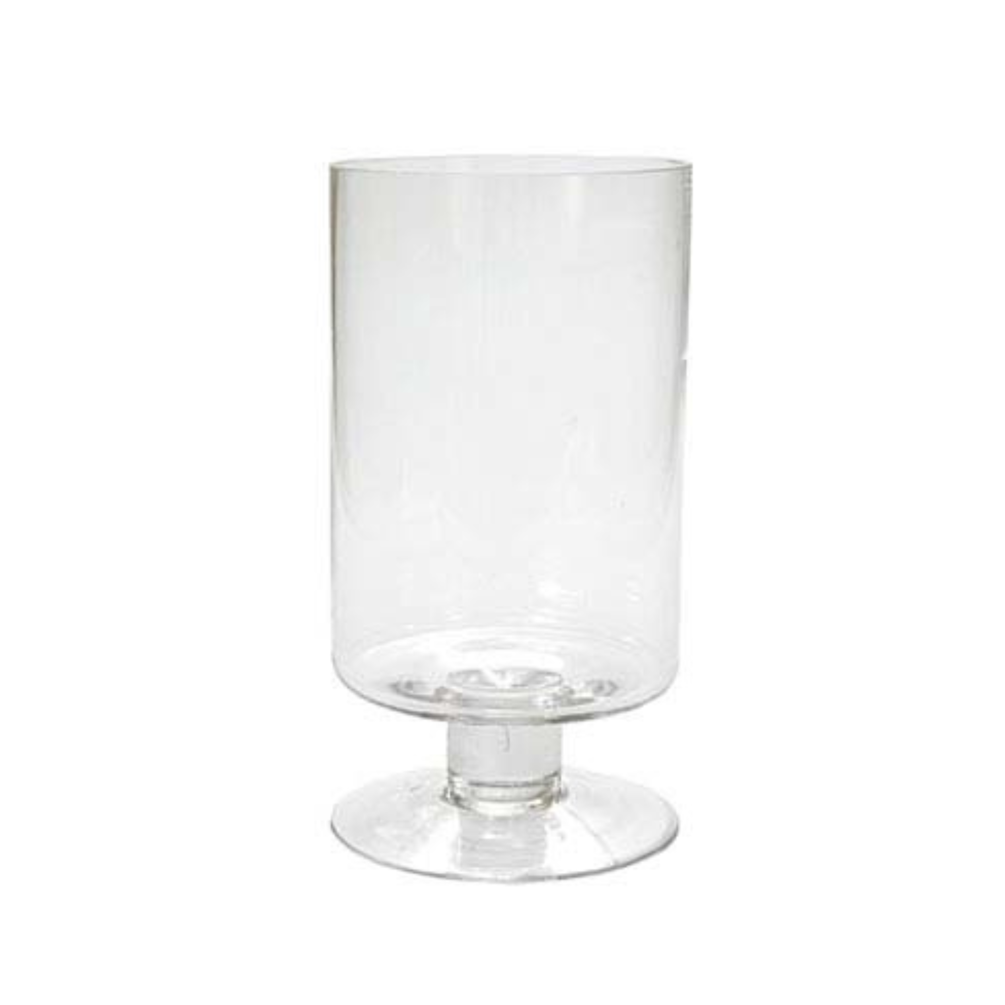 Footed Glass Hurricane Medium