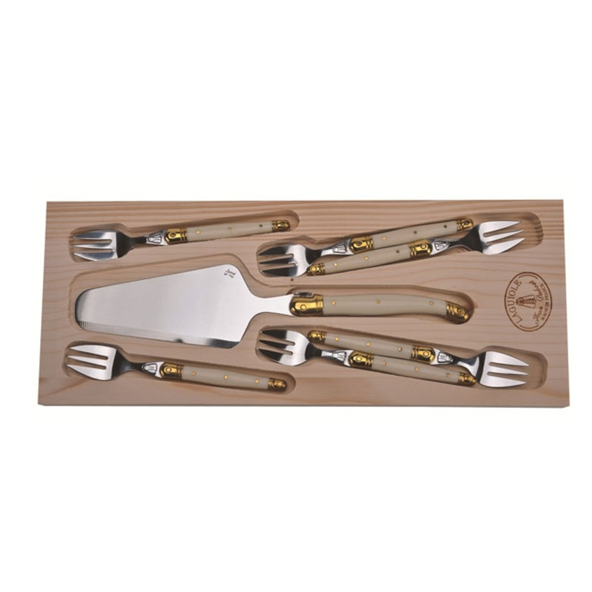 7-Piece Cake Set with Ivory Handles