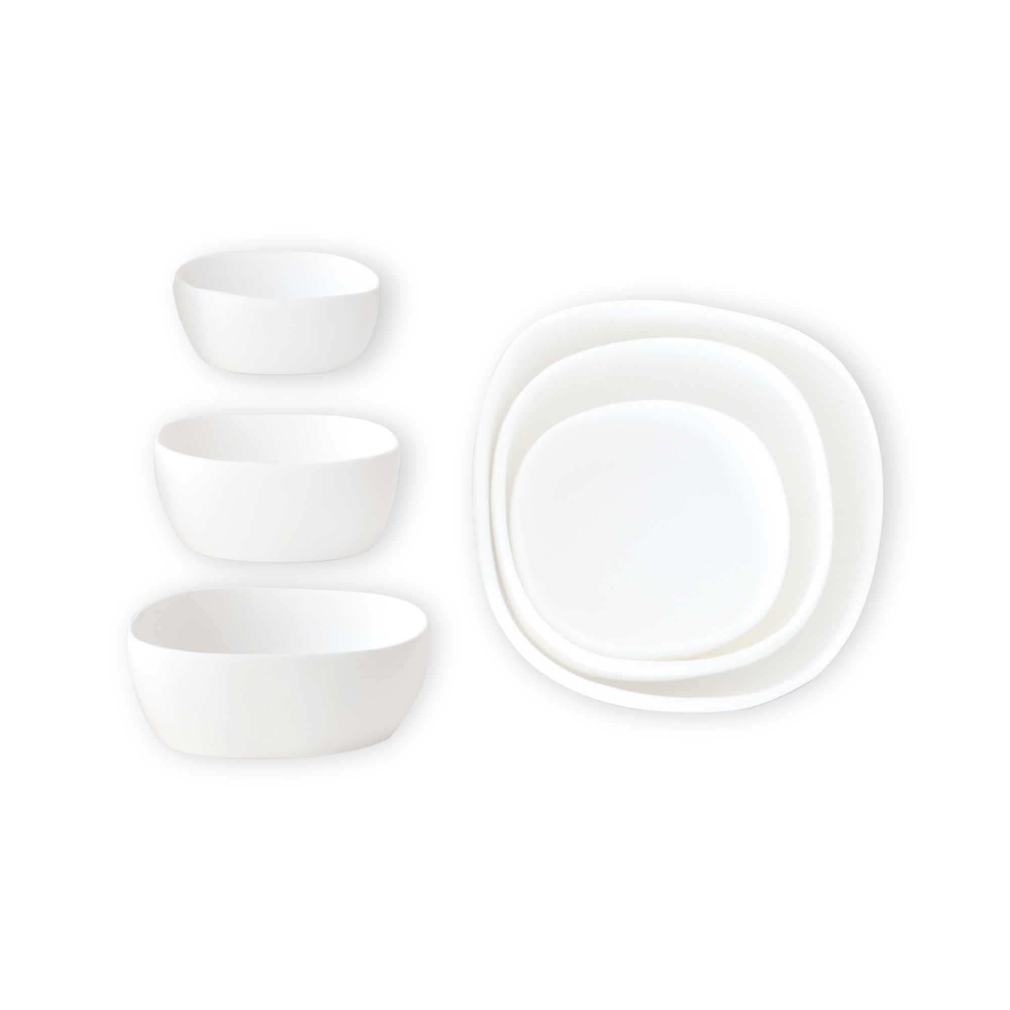 Cuadrado Nested Trio Bowls