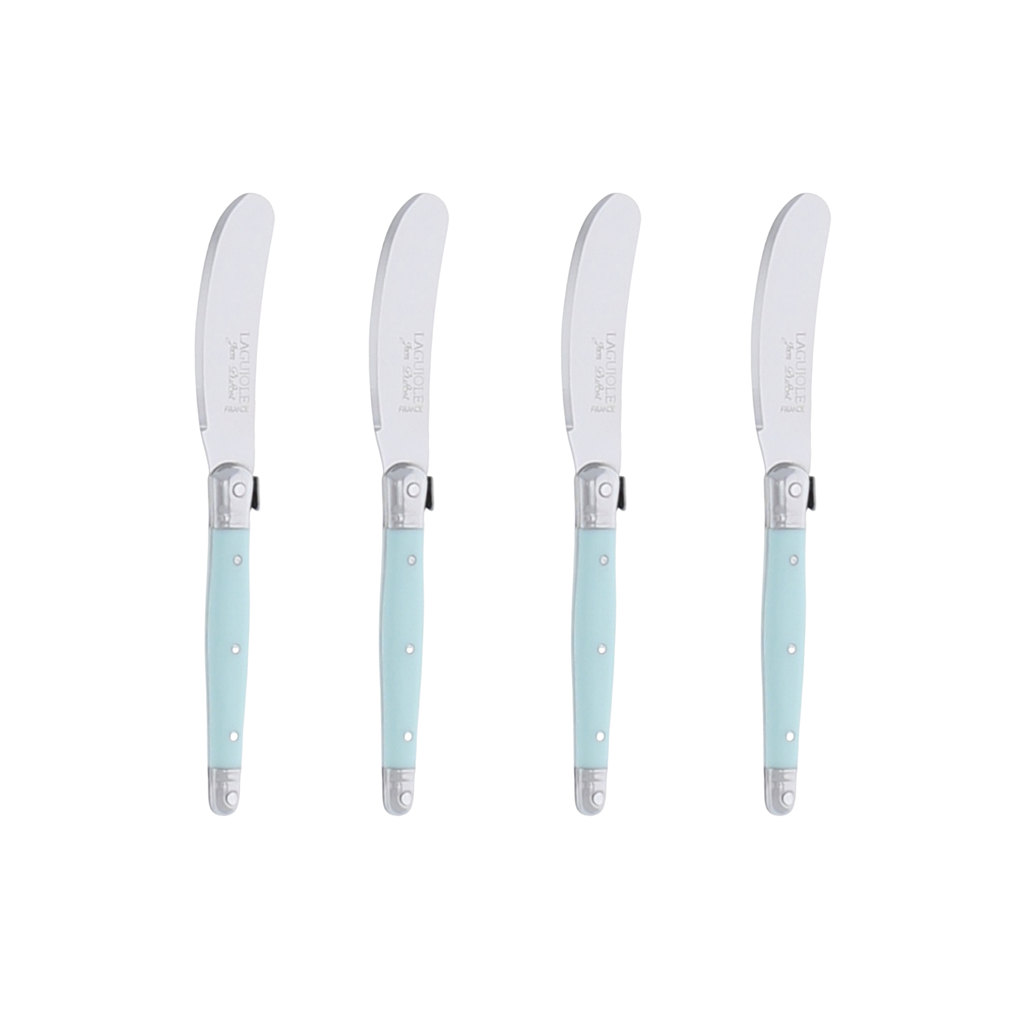Laguiole by Jean Dubost Turquoise Mini Spreaders - Set of 4