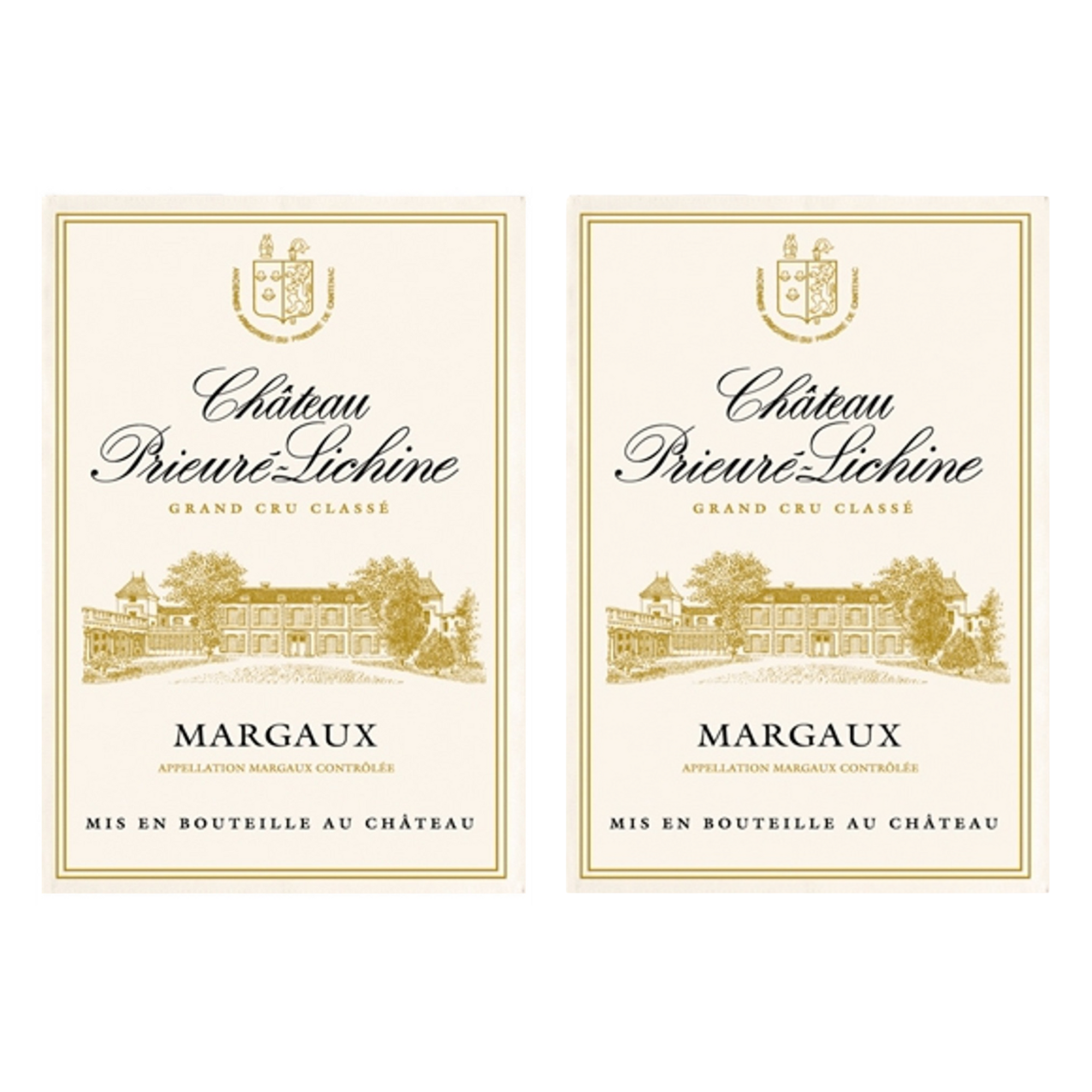 Torchons & Bouchons Tea Towel Chateau Prieure-Lichine - Set of 2