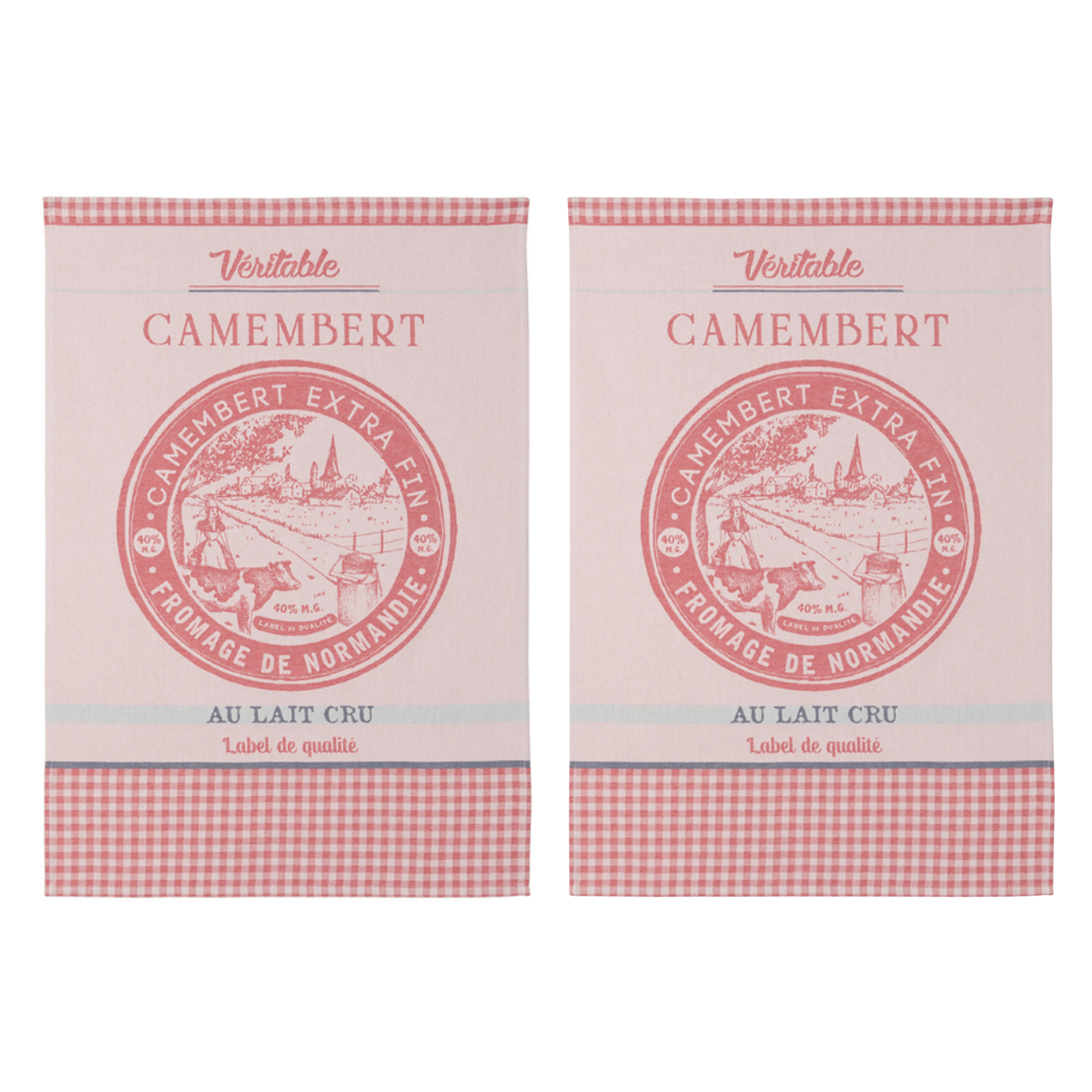 Coucke Camembert Tea Towel - Set of 2
