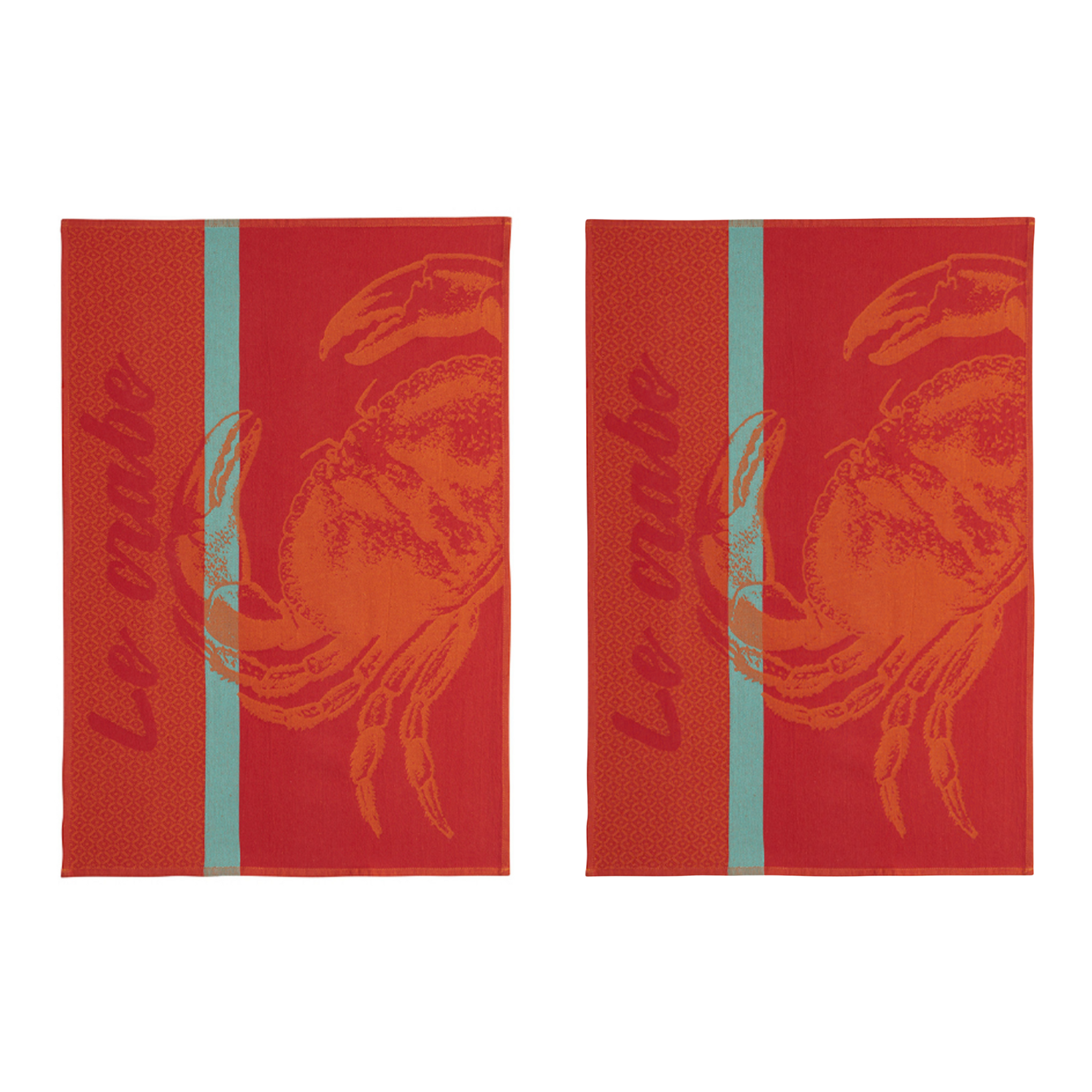 Coucke Crab Tea Towel - Set of 2