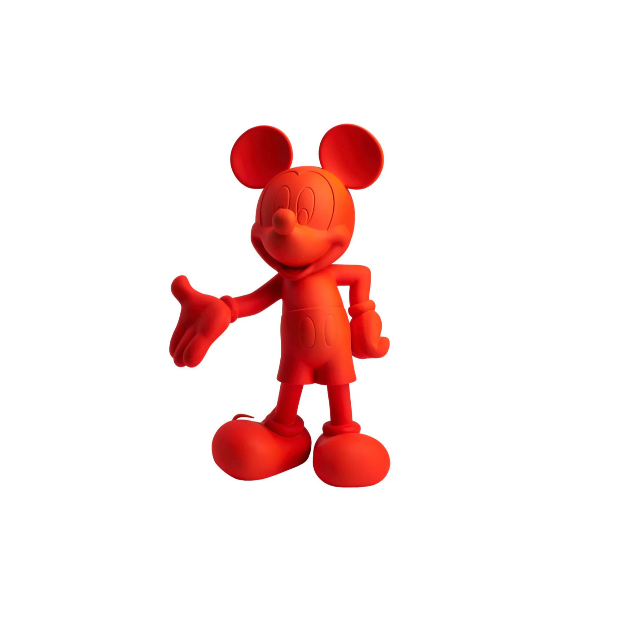 Mickey Mouse Welcome Sculpture in Neon Orange