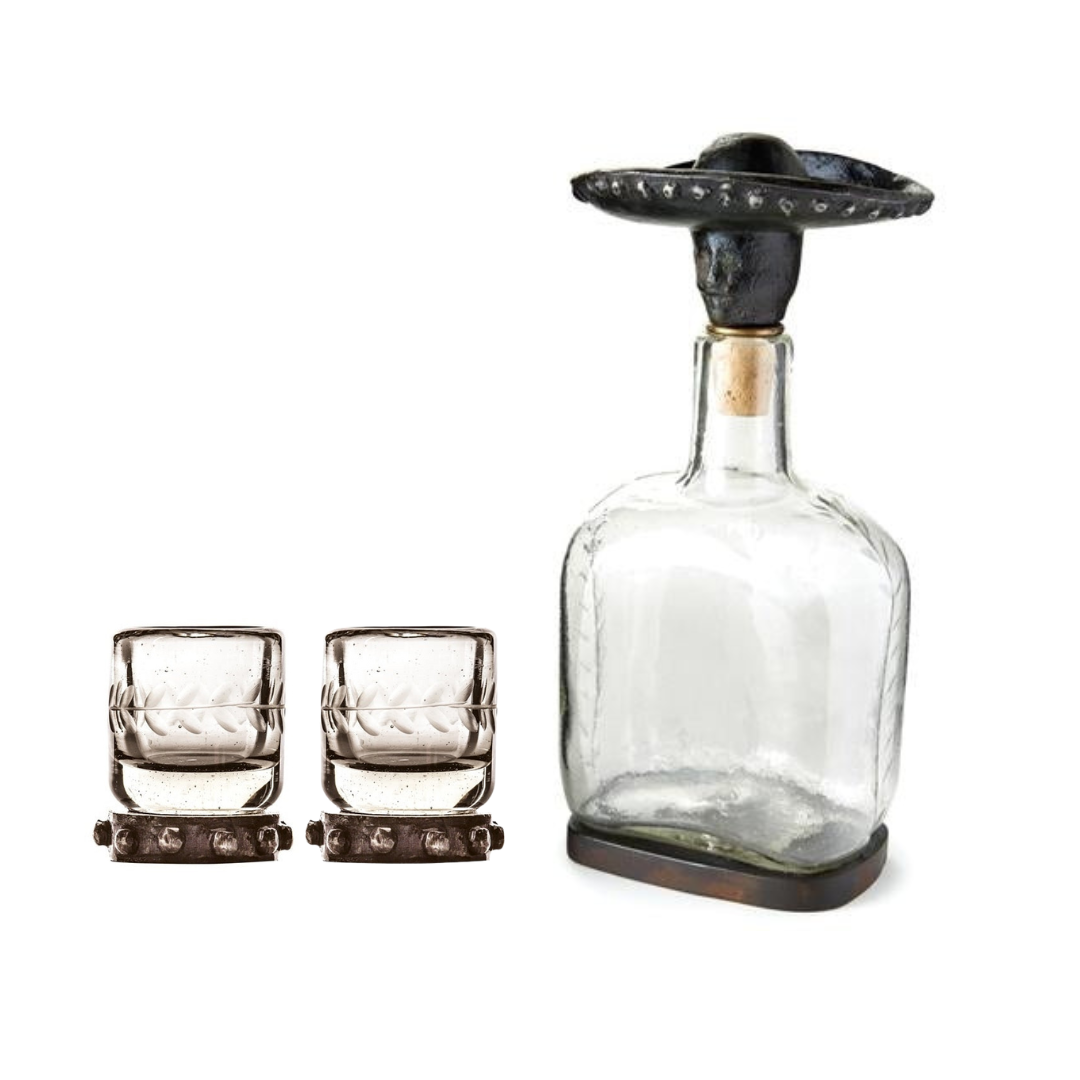 Tito Decanter with 2 Zackshot Glasses