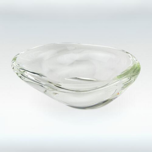 Free Form Crystal Glass Bowl