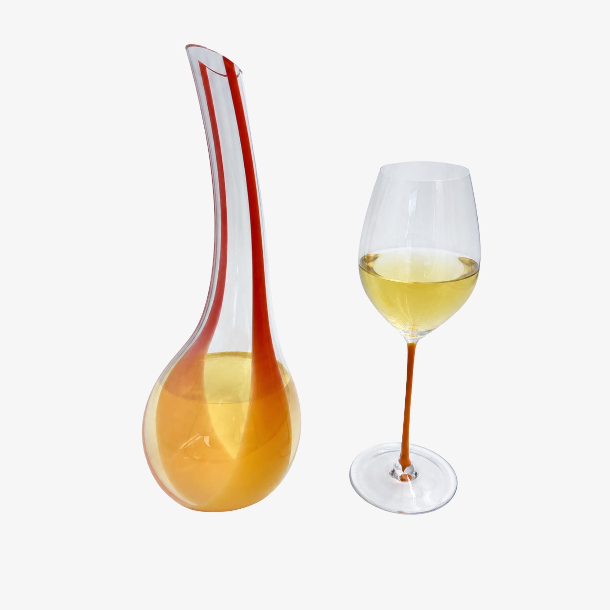 Cornetto Arancio Decanter in Orange