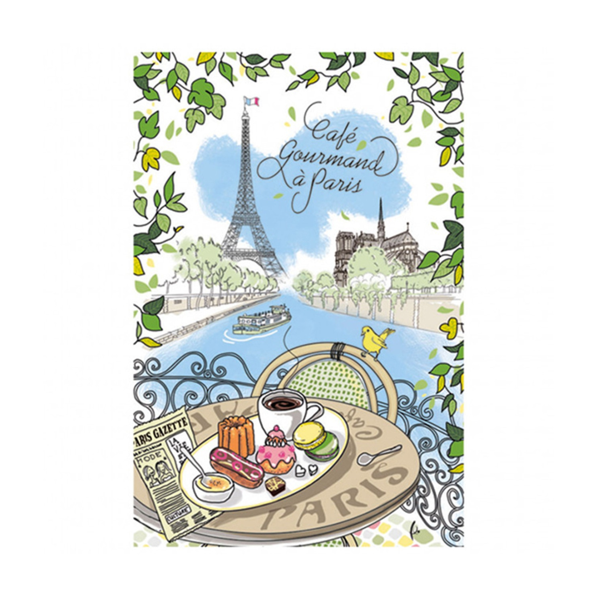Torchons & Bouchons Tea Towel Café Gourmand - Set of 2