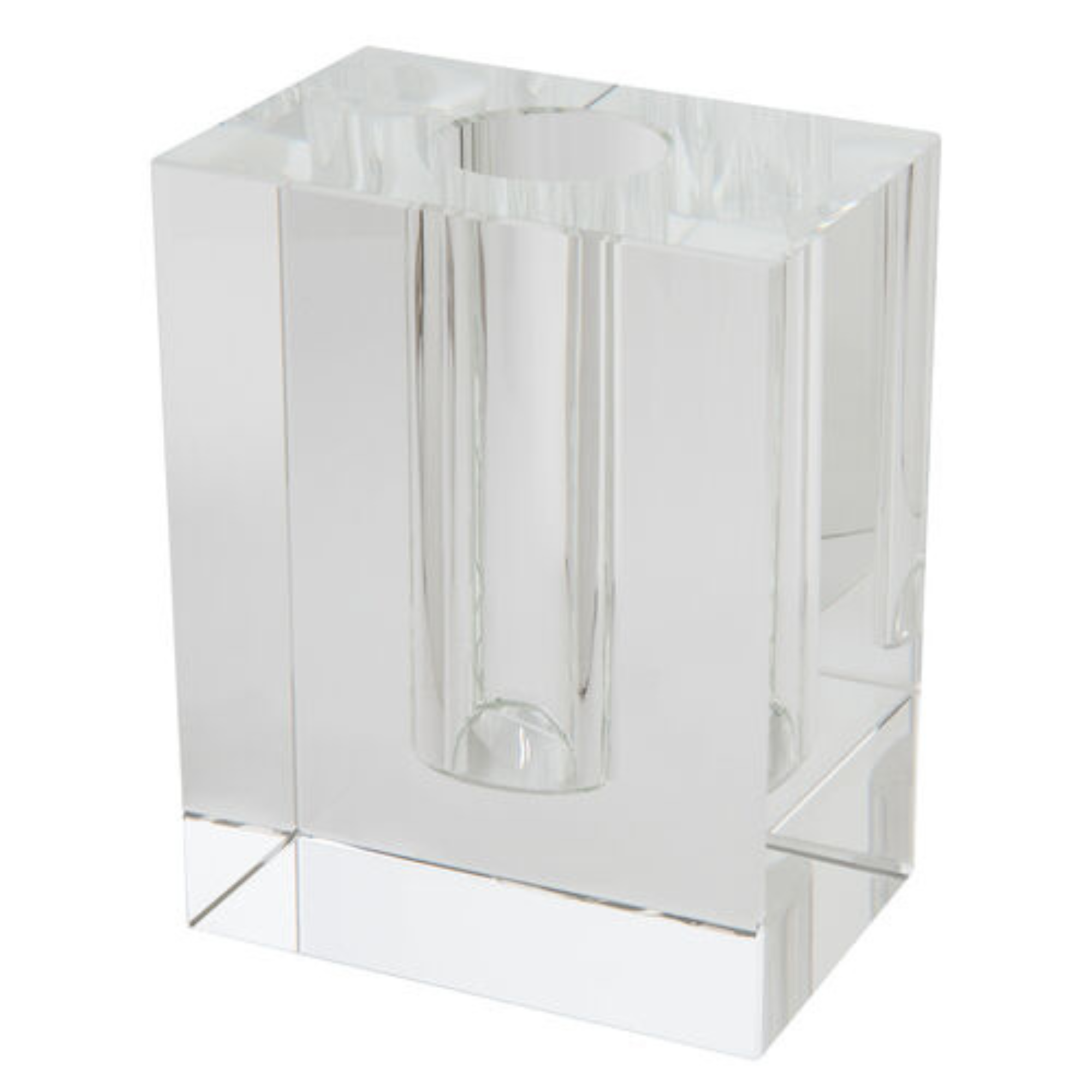 Slim Rectangular Crystal Vase