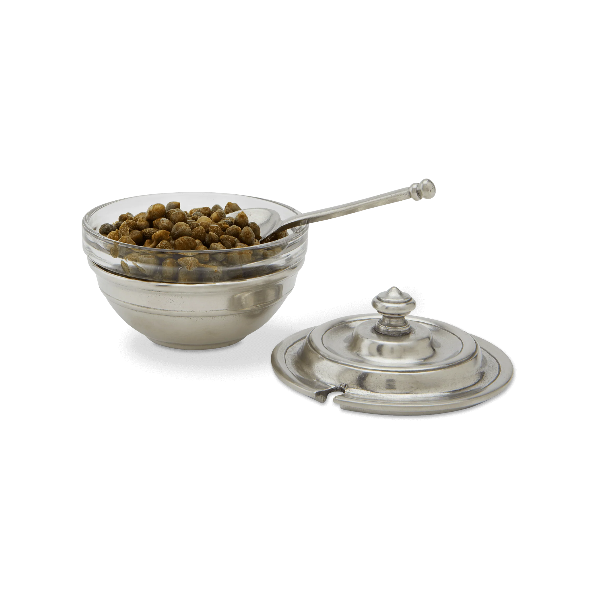 Condiment Uno Set with Lid & Spoon