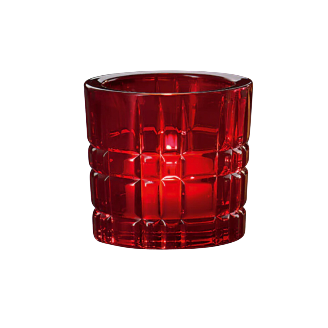 Square Votive Red (Set of 2)