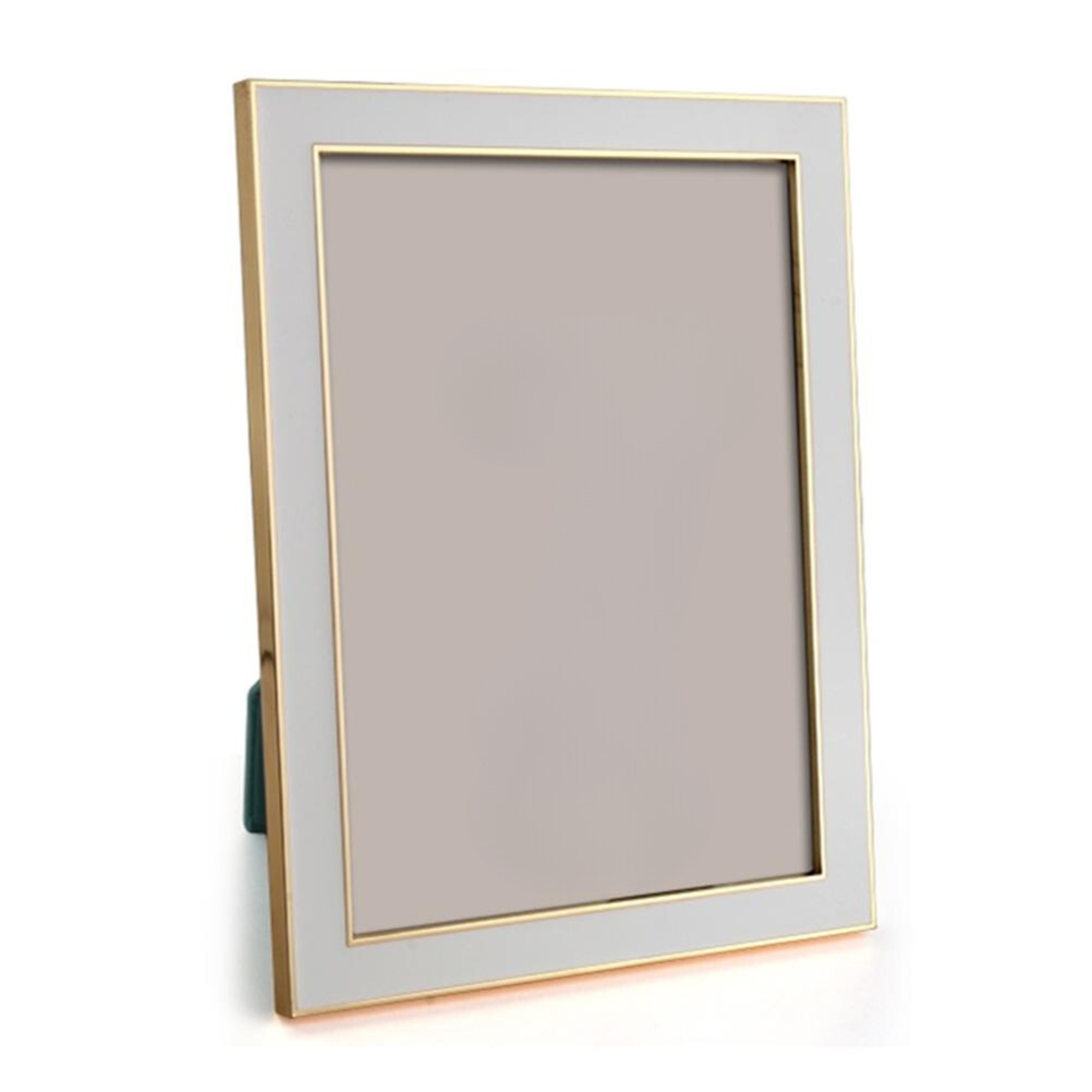 Gold Trim Chiffon Enamel Picture Frame