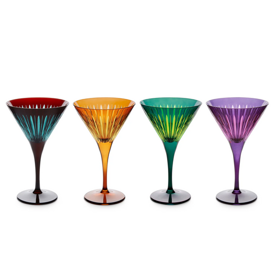 Prism Martini Glasses - Set of 4